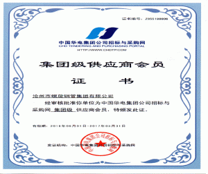 中國華電集團級供應商